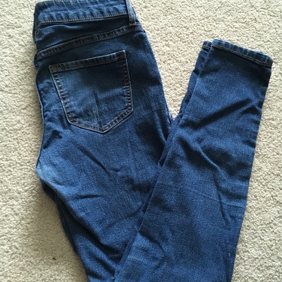 Old Navy Blue Skinny Jeans Size 2 - Picture 1 of 3